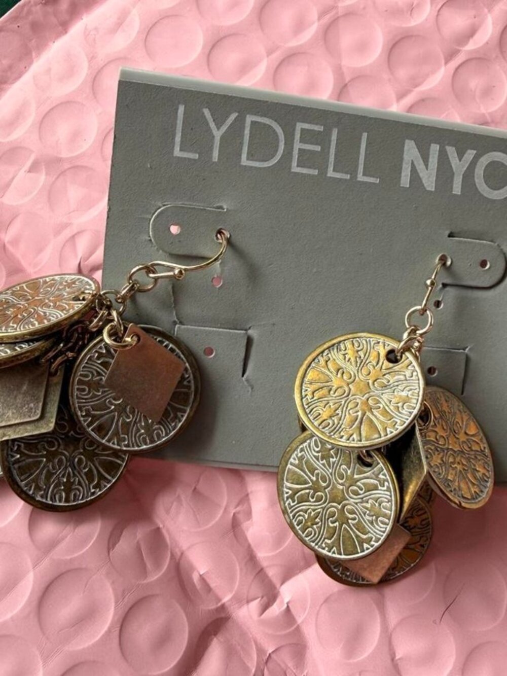 Lydell NYC gold coin earrings